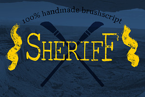 Brush Serif - Collin *HAND PAINTED*