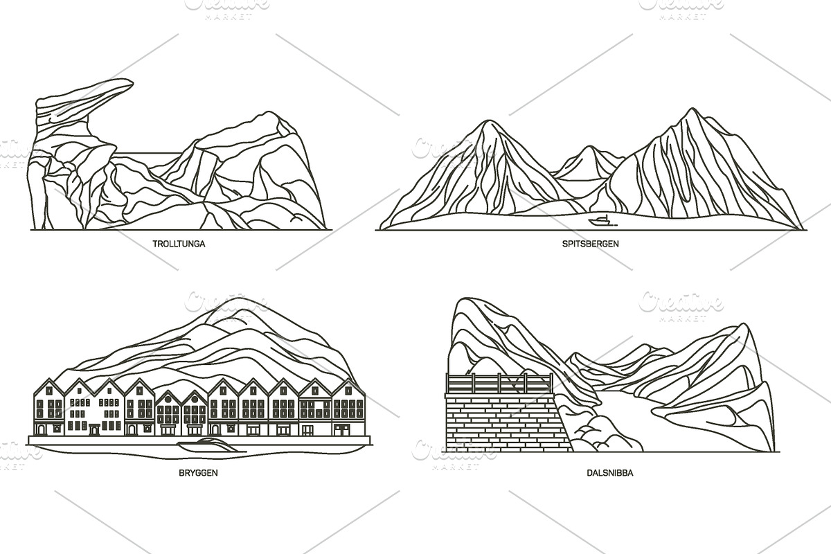Natural sights of Norway, an Illustration by GenziWorkshop (Photo 13 of 13)