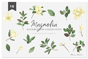 MAGNOLIA - Watercolor & Line Art, a Texture Illustration by Momo Studio (Thumbnail 7 of 14)