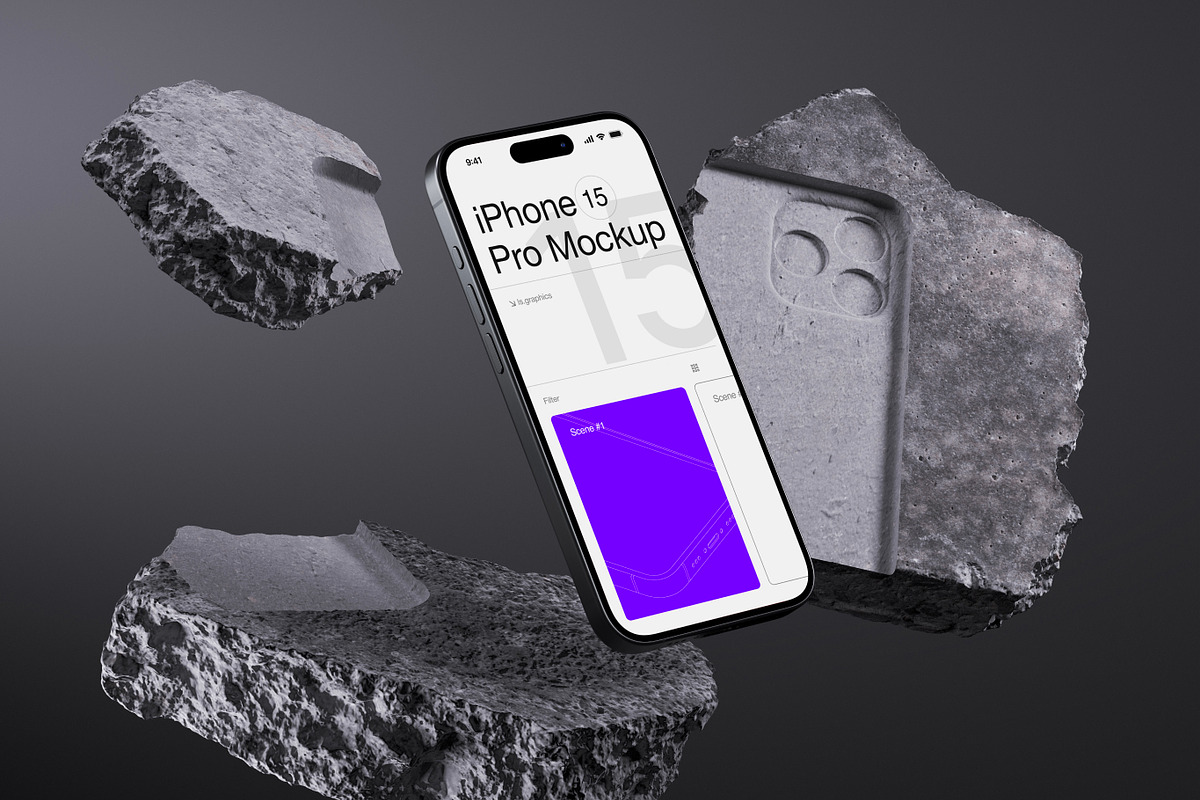 Q-Mockups: Apple Devices, an iPhone Mockup by ls.graphics (Photo 9 of 9)