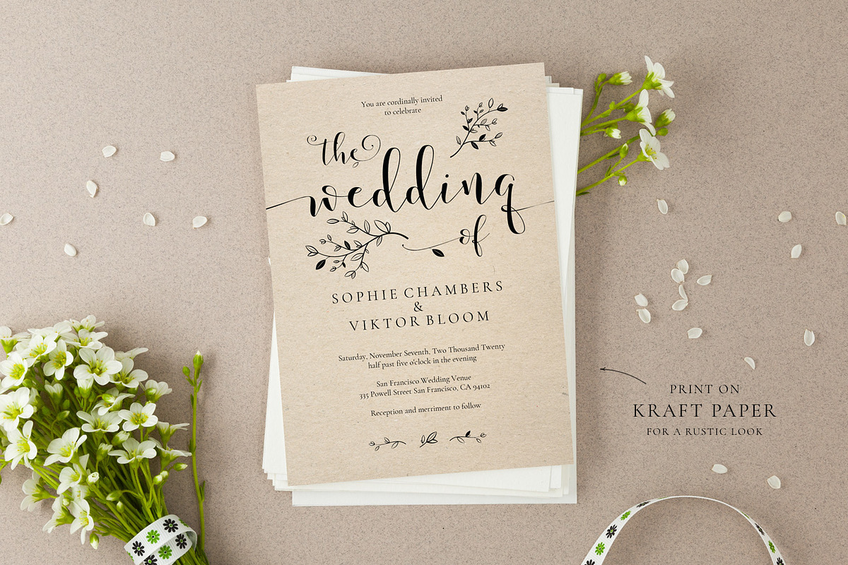 Wedding Invitation Template, Sophie, an Invitation Template by Alice Bluefox (Photo 2 of 9)