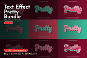 Pretty Text Effect Bundle, a Layer Style Add-On by WM48 Shop (Thumbnail 1 of 7)