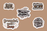 Funny Zodiac Digital Sticker Set, an Object Graphic by Jakayla Digital Co (Thumbnail 14 of 20)