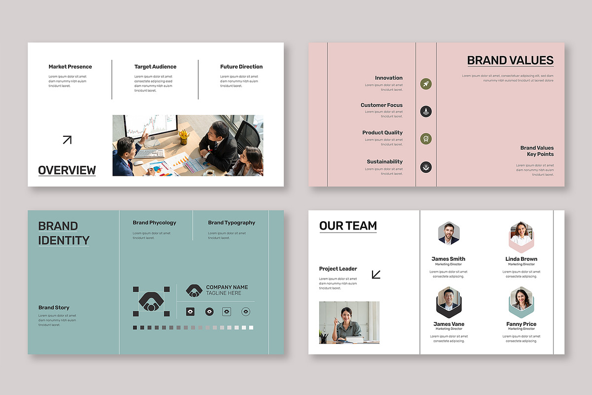 Minimal and Clean Brand Strategy, a Presentation Template by Mighty-Slide (Photo 3 of 5)