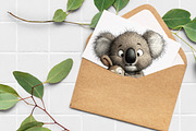 Whimsical Easter Koala Clipart, a Graphic by Libby Wishes (Thumbnail 3 of 7)