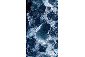 Dynamic ocean waves with white foam, a Nature Photo by Lermont51