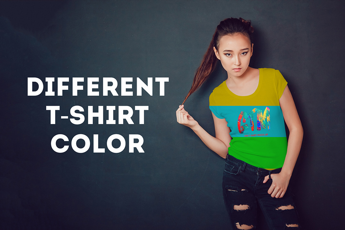 Women's T-shirts Mock-Up Vol 2, a Shirt Mockup by Freeman Studio (Photo 3 of 17)