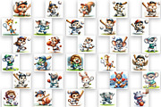 Funny animal Coaster Sublimation, an Animal Illustration by ElenazlataArt (Thumbnail 5 of 6)