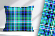 Blue Tide Plaid Seamless Repeat, a Pattern Graphic by Sharon Schwalbe (Thumbnail 1 of 3)