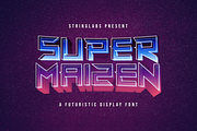 Super Maizen - Modern Futuristic Fon, a Sans Serif Font by StringLabs (Thumbnail 1 of 13)