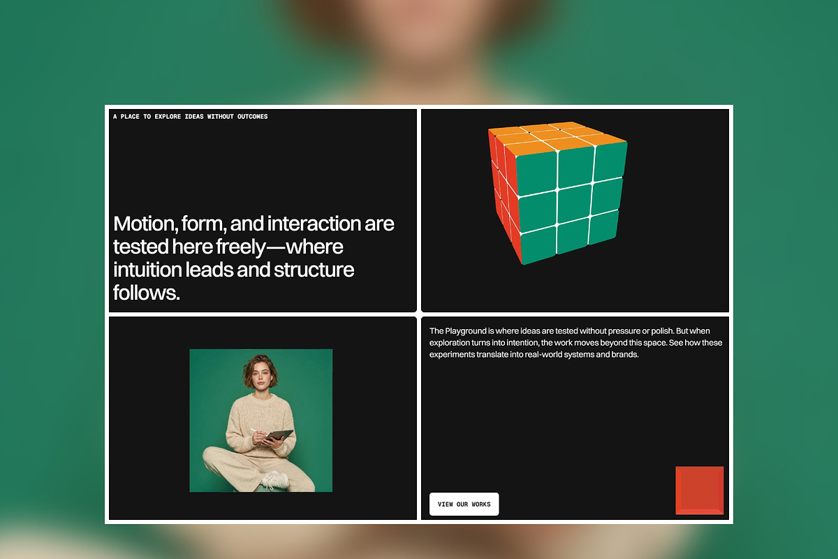 Kube Portfolio Framer Template, a Templates & Theme by Huehaus Studio (Photo 3 of 4)