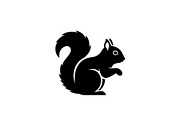 Squirrel Silhouette Vector Bundle, an Illustration by yasushie (Thumbnail 22 of 48)