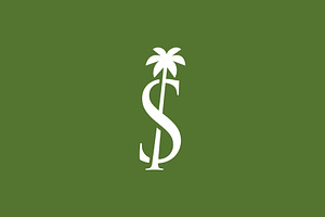 Palm Tree S Letter Mark Logo Vector