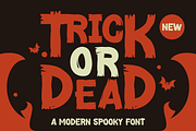 Trick or Dead - Modern Spooky Font, a Handwritten Font by MaikoHatta (Thumbnail 1 of 5)