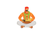 Indian cuisine cartoon illustrations, a Food Illustration by IMG visuals characters (Thumbnail 20 of 28)