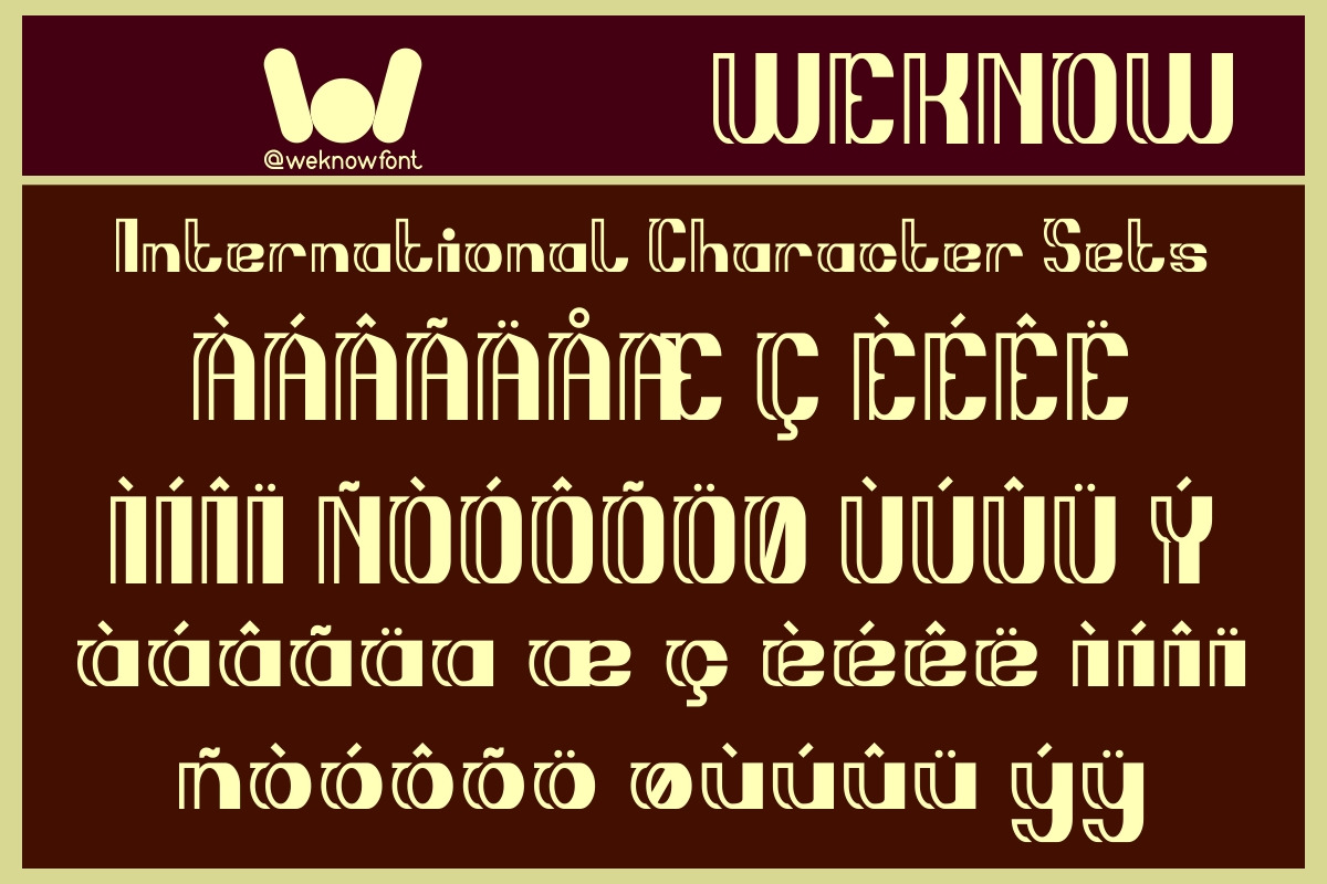 Stripes Font, a Font by weknow (Photo 8 of 8)