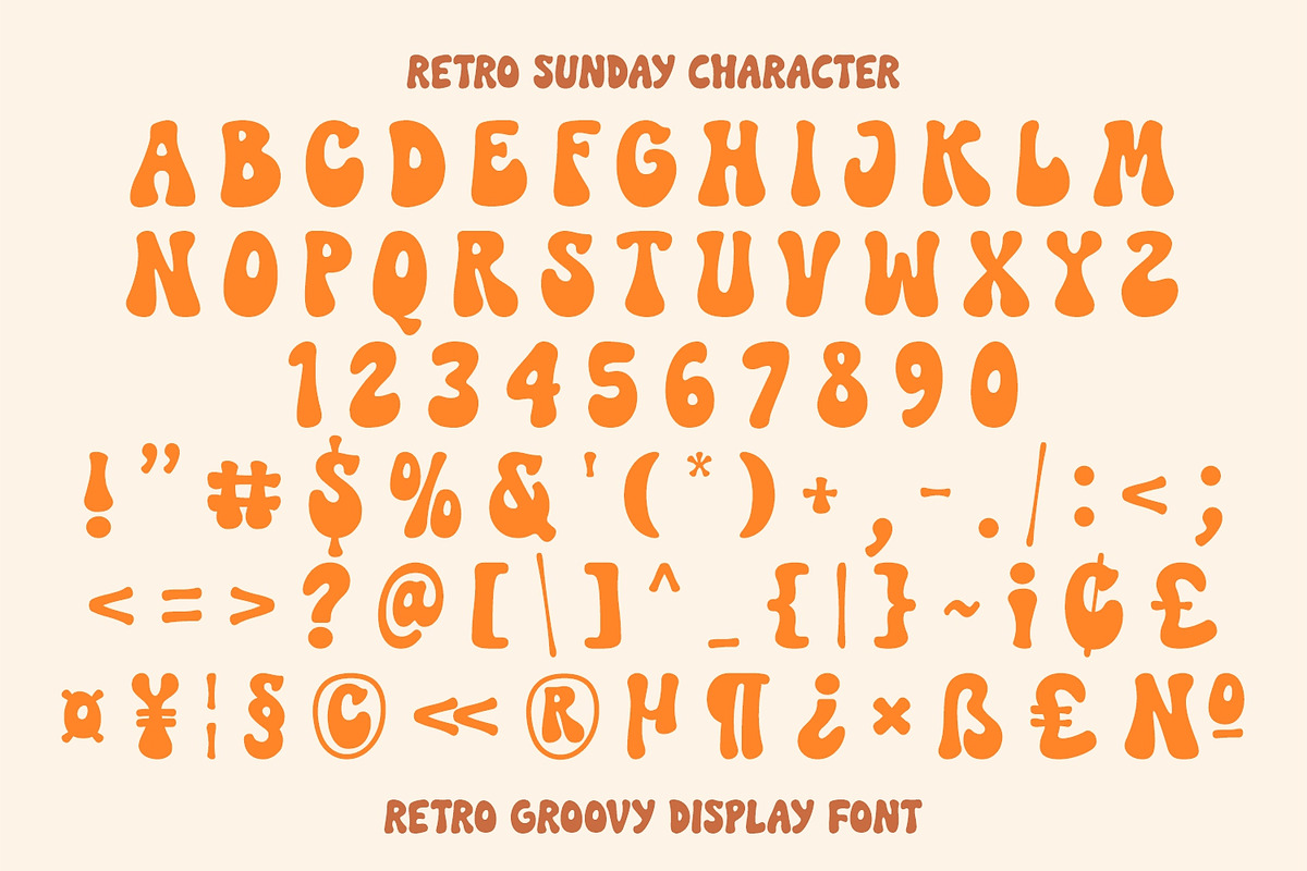 Retro Sunday - Retro Groovy Font, a Handwritten Font by Keithzo (Photo 8 of 8)