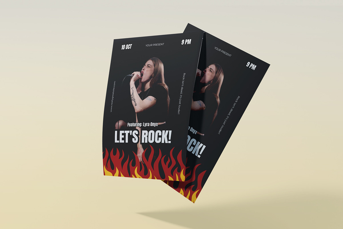 Rock Music Event Festival Flyer, a Flyer Template by Artnivora.Std