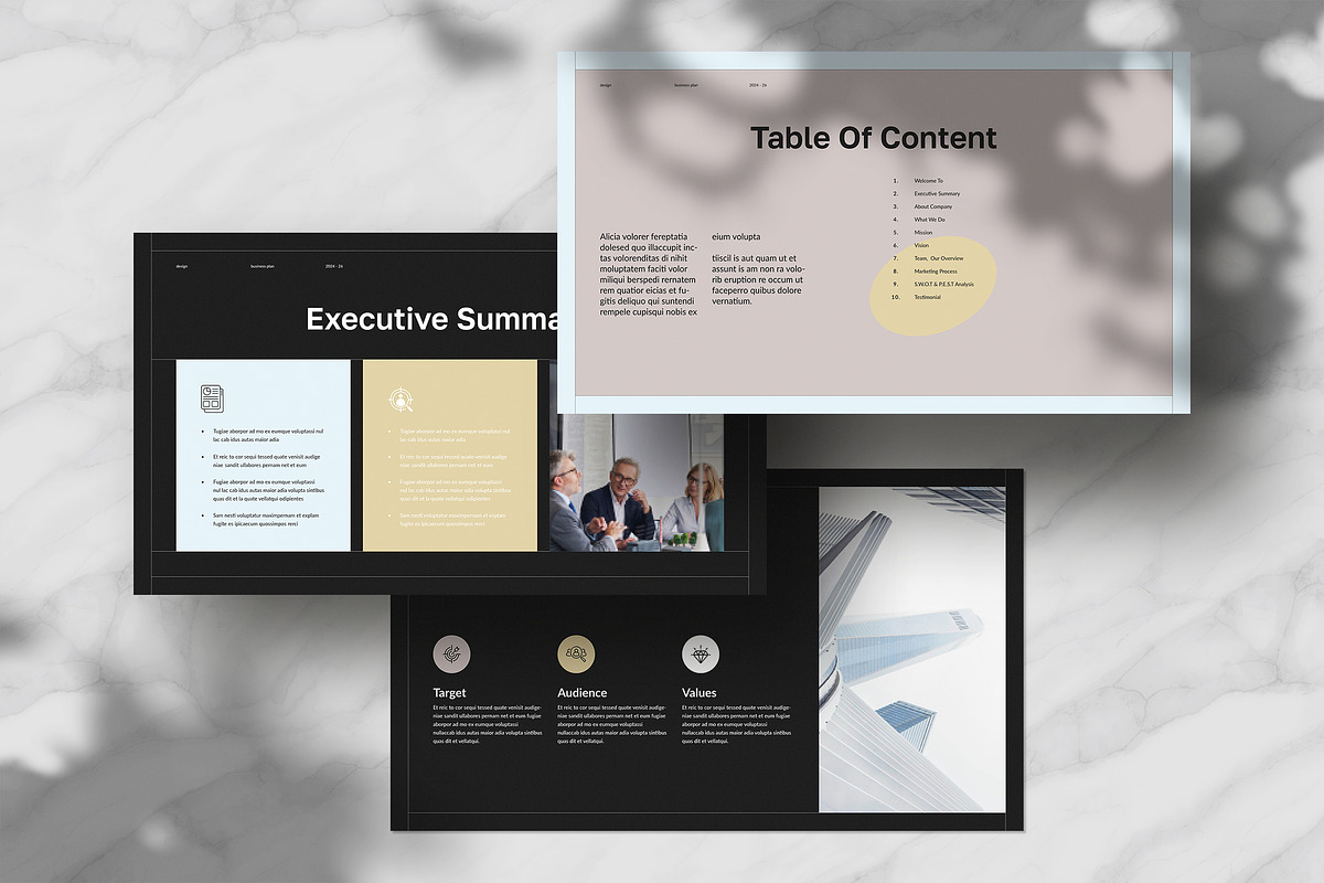Business Plan Template | CANVA, a Presentation Template by White Graphic (Photo 4 of 8)