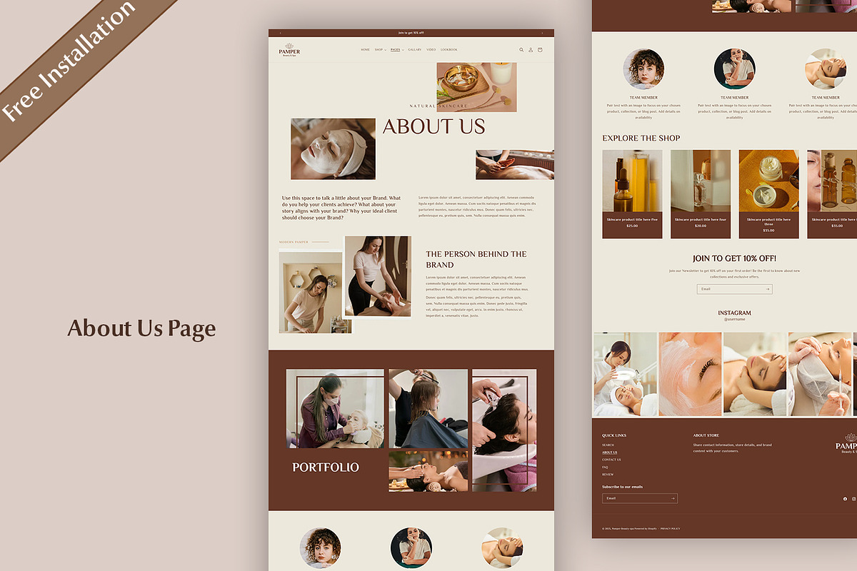 Shopify Theme Spa Wellness Template, a Shopify Template by QuickArtisan (Photo 8 of 13)