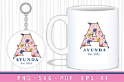 Floral Alphabet, Floral Font SVG, an Object Graphic by D2PUTRI (Thumbnail 13 of 31)