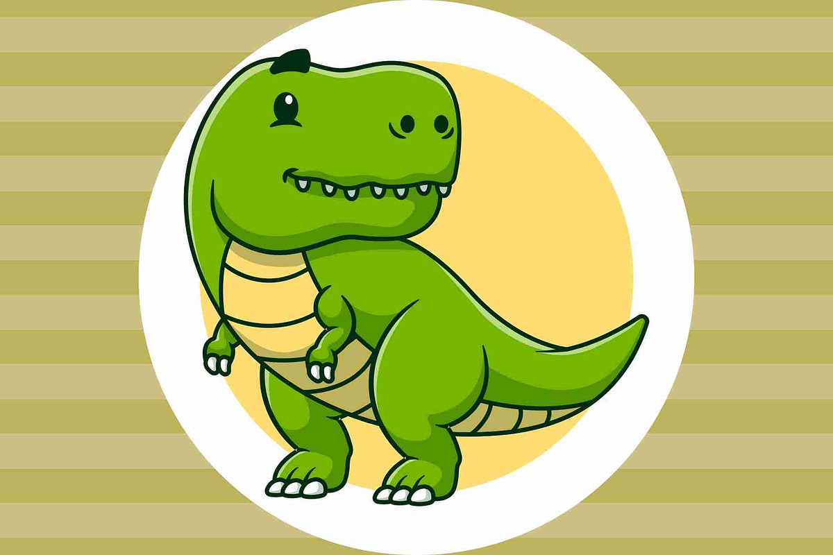 Cute Tyrannosaurus Cartoon Vector, an Animal Illustration by Artstorystudio (Photo 3 of 3)