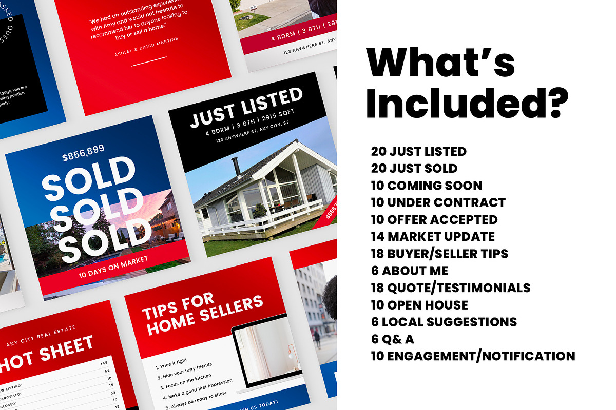 Realtor Instagram Canva Templates, a Social Media Template by Galaxybomb (Photo 3 of 10)