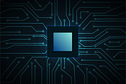 Micro chip elements, web security, a Technology Illustration by OKart.studio (Thumbnail 3 of 6)