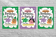 Green Kids Birthday Invitation, an Invitation Template by Aiyari Graphic (Thumbnail 3 of 3)