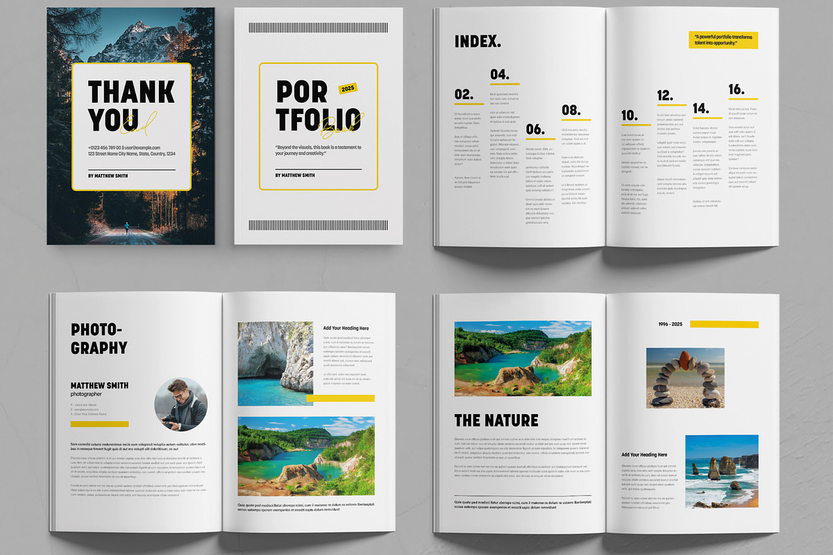 Portfolio Photography Book Template, a Brochure Template by MightyDesign (Photo 2 of 6)