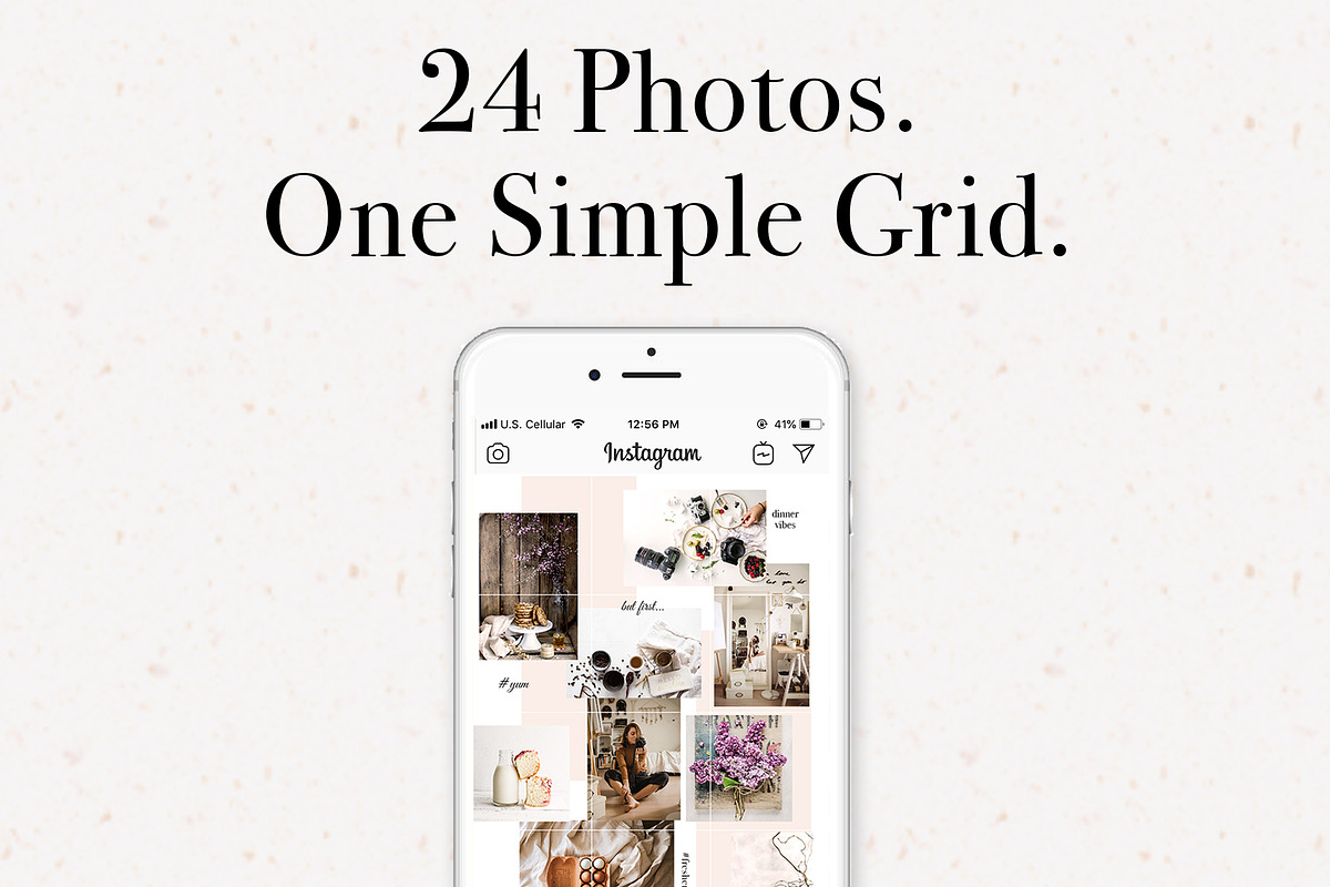 Beautiful Instagram Puzzle Template, a Social Media Template by amberrogals (Photo 2 of 7)