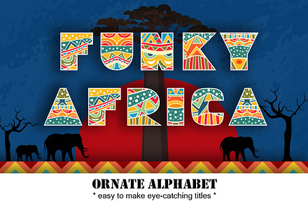Funky Africa Alphabet