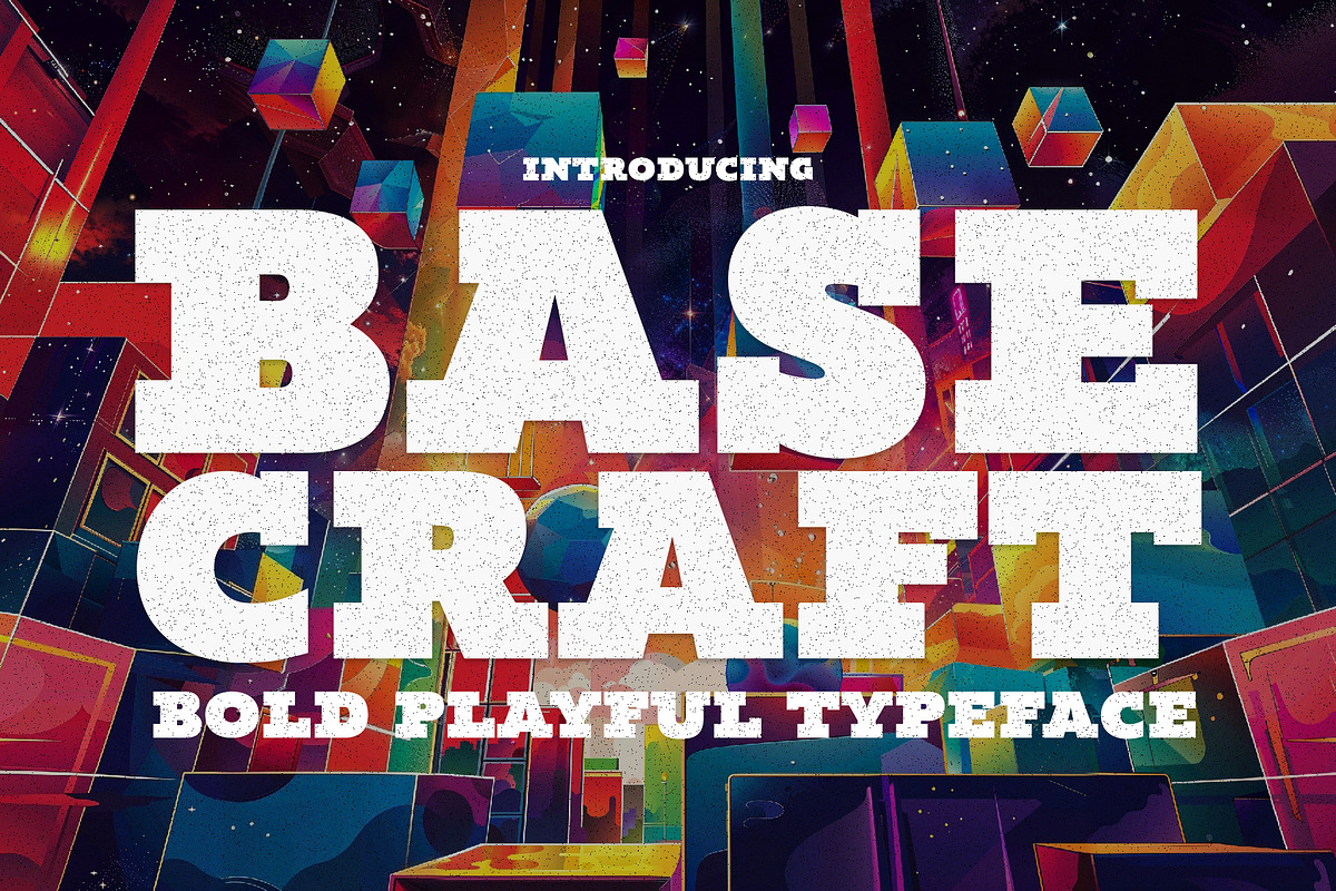 Base Craft - Bold & Playful Typeface, a Slab Serif Font by HipFonts (Photo 1 of 9)