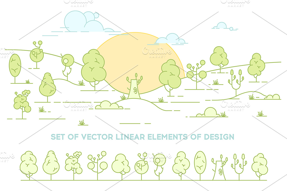 Vector design elements.