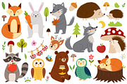 Cute Forest Animals Big Collection, an Animal Illustration by Gulnara Sabirova (Thumbnail 7 of 16)