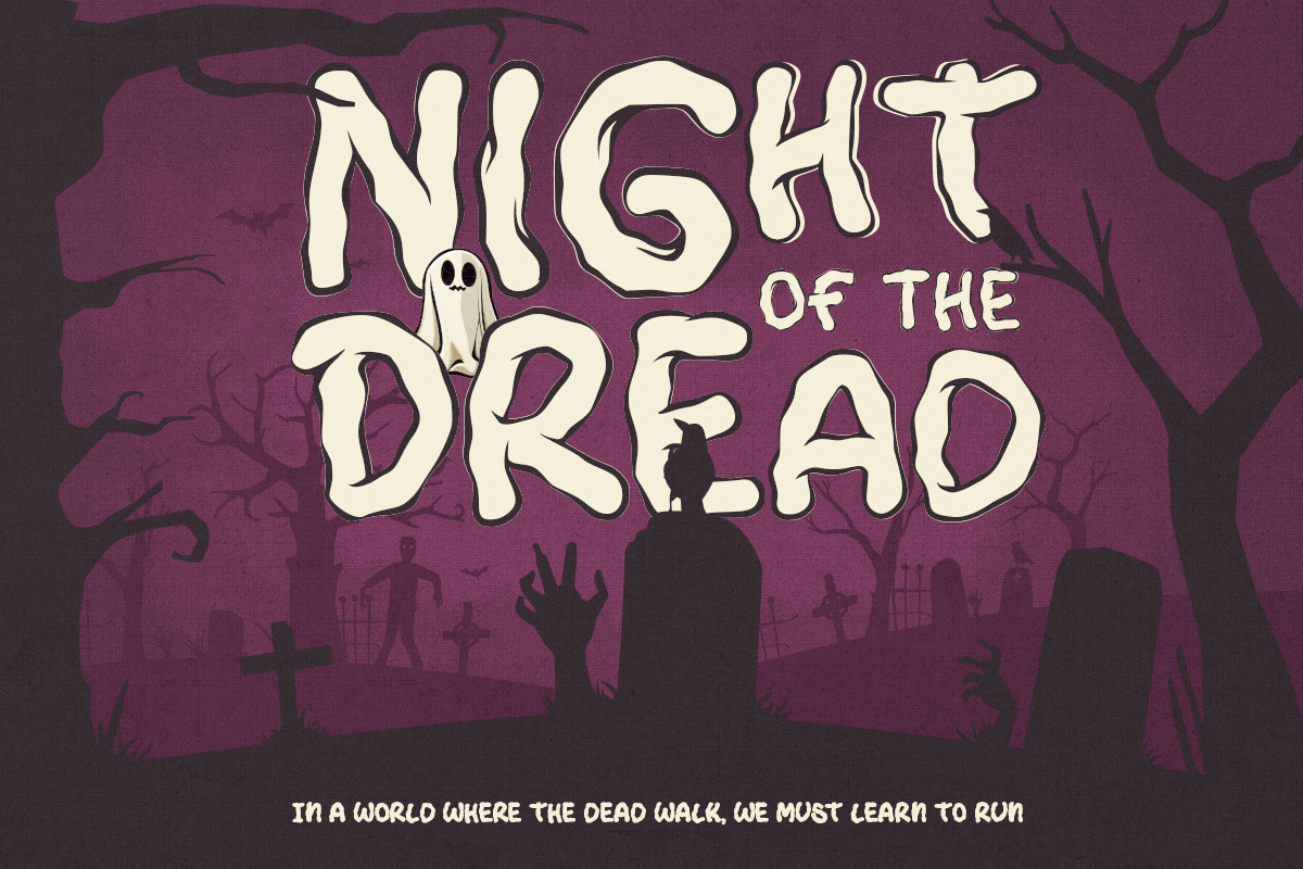Spooky Zombie - Halloween Font, a Handwritten Font by Dharmas Foundry (Photo 2 of 13)