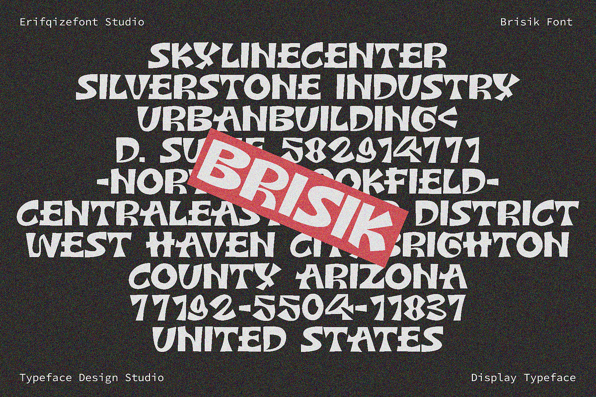 Brisck, a Sans Serif Font by Erifqizefont (Photo 3 of 10)