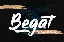 Begat - Brush Handwritten Font