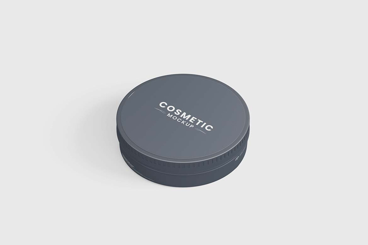 Round Cosmetic Tin Mock-Up, a Cups & Container Mockup by tiyasprabawa (Photo 4 of 5)
