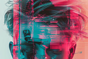 90 Glitch faces, a Person Illustration by Handmadefont (Thumbnail 45 of 94)