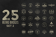 Retro Badges Set 2, a Branding & Logo Template by Graphicdome (Thumbnail 1 of 5)