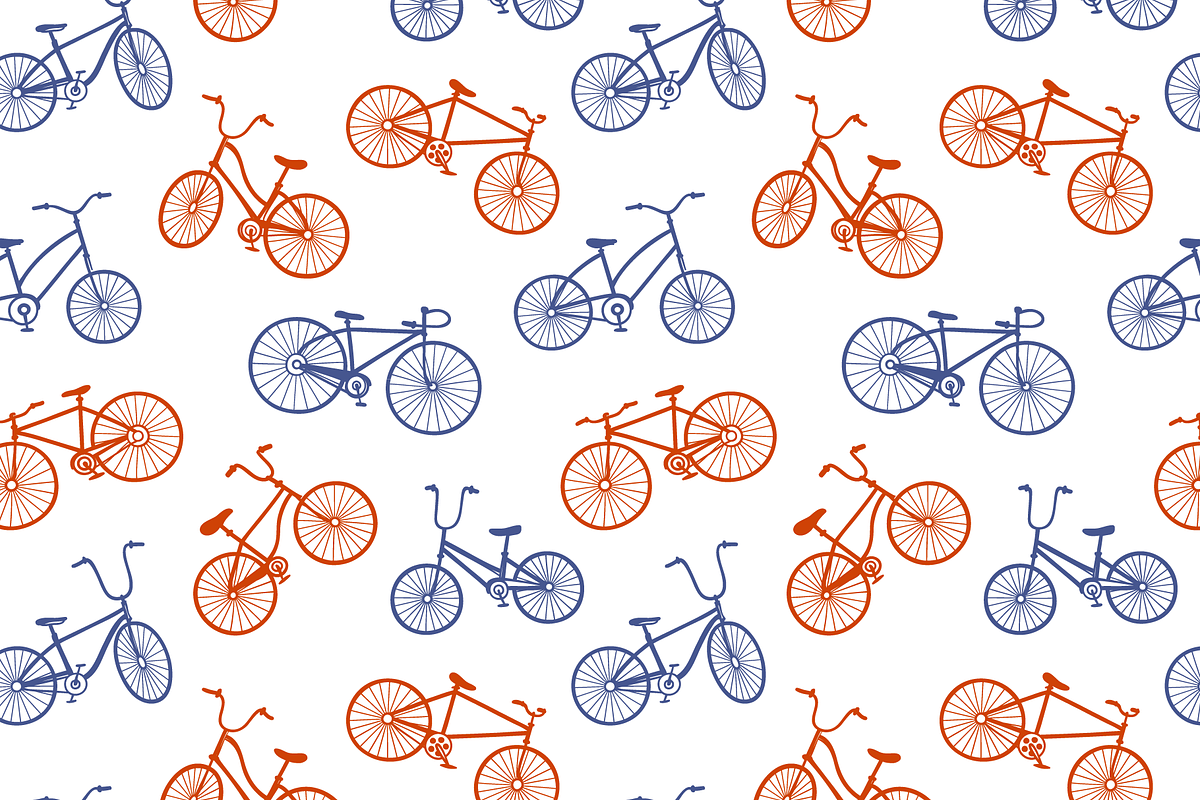 Bicycles & Promenade Vector Drawings, a Decorative Illustration by Adiemus (Photo 10 of 10)