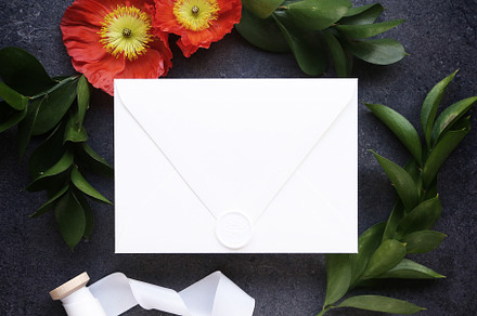 Envelope back mock up stock photo containing mockup and mock up