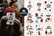 Little Christmas Animals Clipart, an Animal Illustration by JT_Design_Art (Thumbnail 7 of 12)