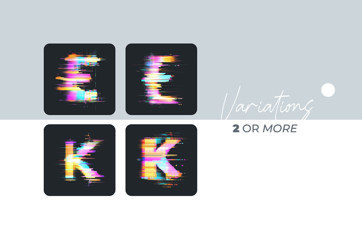 Digital Glitch Pixel Letters Overlay, a Symbol Font by PhotoSpirit (Photo 2 of 8)