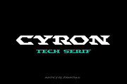 CYRON, a Slab Serif Font by Sentavio (Thumbnail 1 of 10)