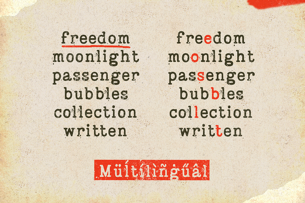Bygonest - Old Typewriter Font, a Slab Serif Font by Edignwn Type (Photo 7 of 9)
