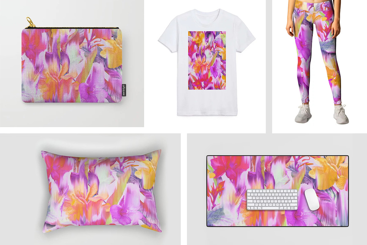 Tropical floral patterns set, a Pattern Graphic by emeraldthue (Photo 28 of 28)