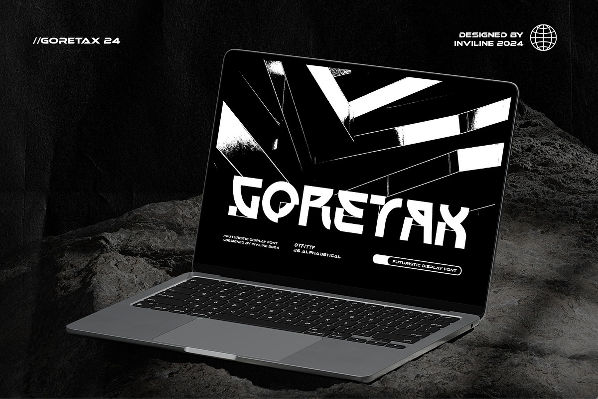 Goretax - Tech Display Font, a Sans Serif Font by Inviline.co (Photo 10 of 11)