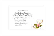 Romantic flower wedding invitation, an Invitation Template by Fonts & Printables (Thumbnail 1 of 2)